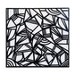 Abstract black and white painting on canvas