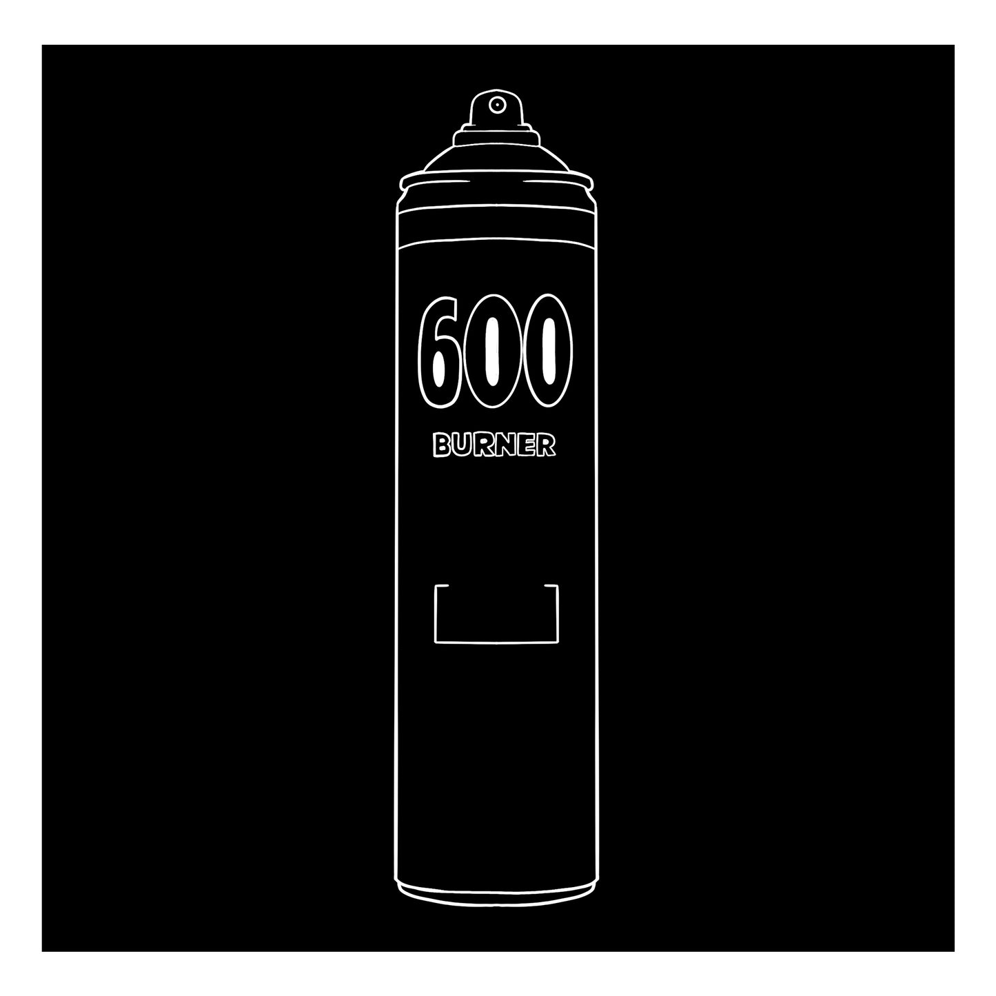 Molotow burner spray paint 600ml in black