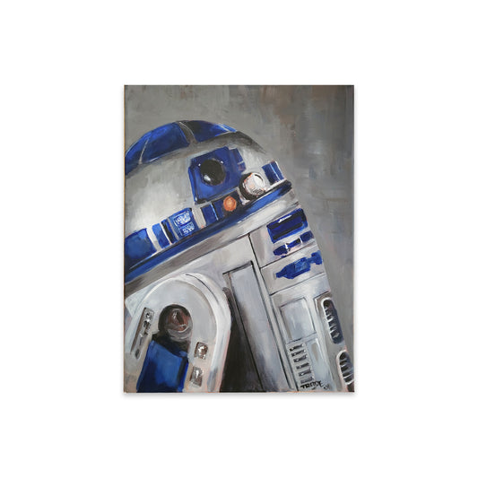 Star Wars R2-D2 original painting by street artist Trade for art collectors.