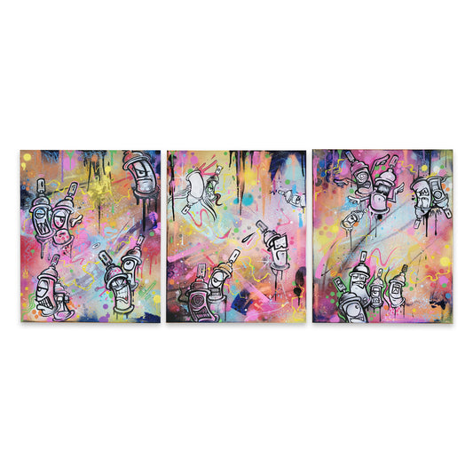 Canvas collection, original paintings by street artist Trixter. 