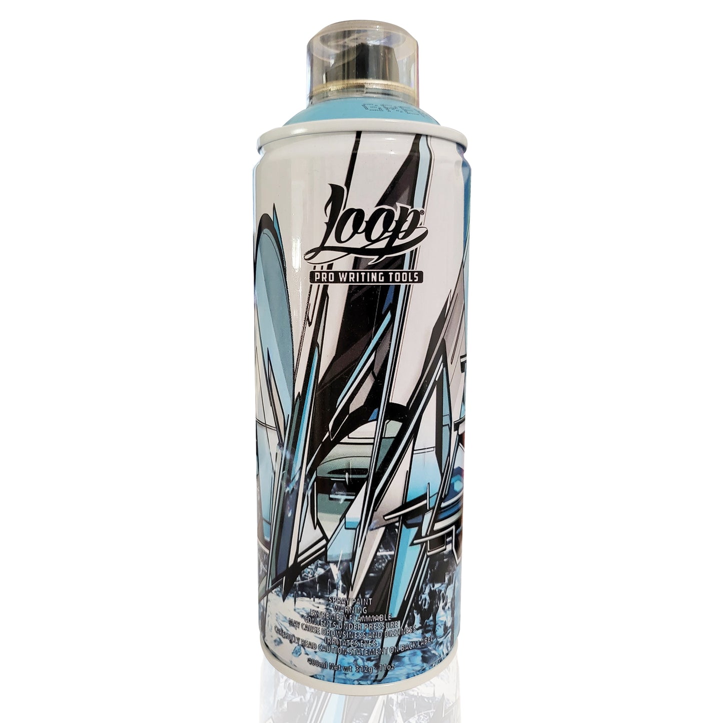 Limited edition collector spray paint can by Loop colors and canadian graffiti artist Mediah.