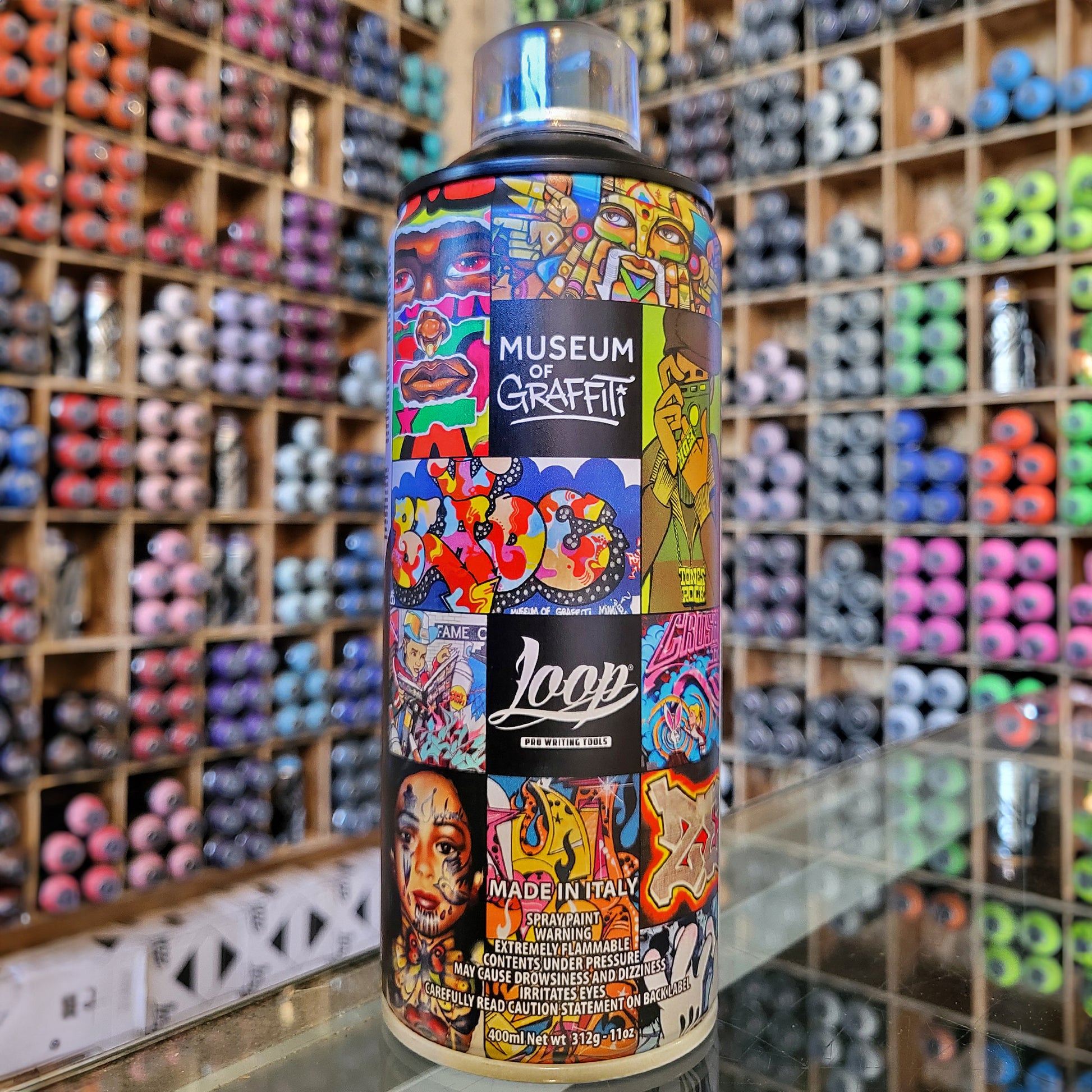 Museum of graffiti and Loop Colors collectors limited edition spray paint can