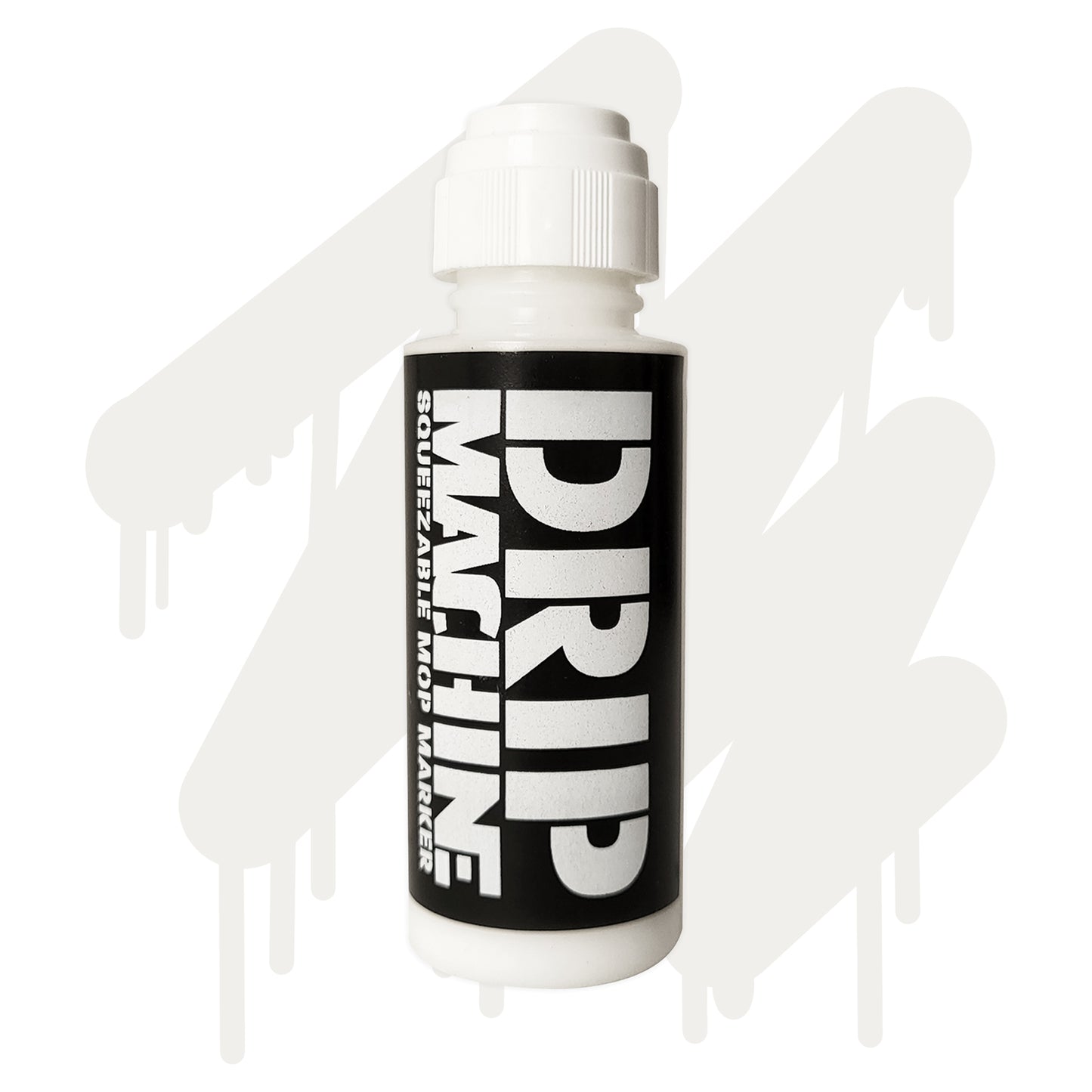 Machine studio graffiti mop, dripper paint marker in white