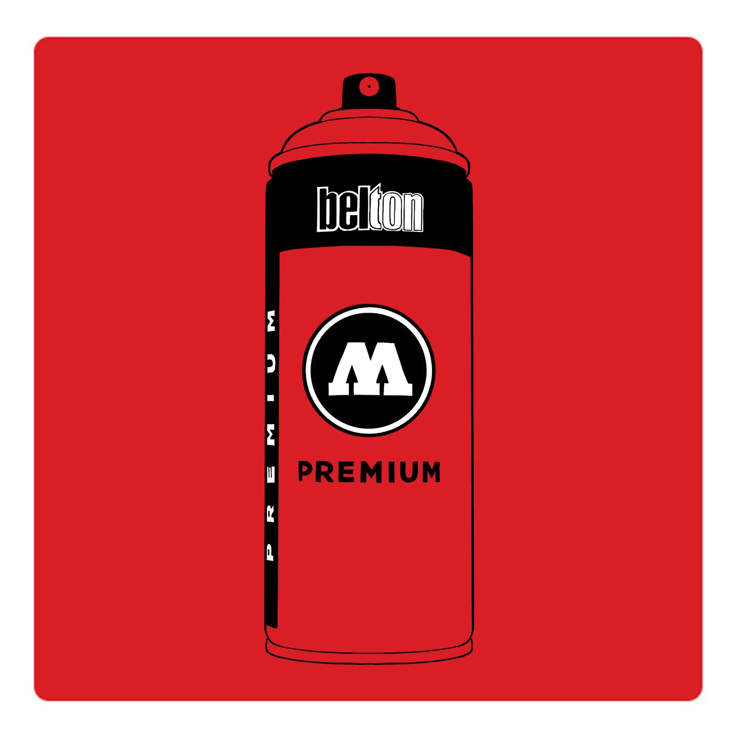 Belton Molotow premium spray paint in color SWET Traffic Red