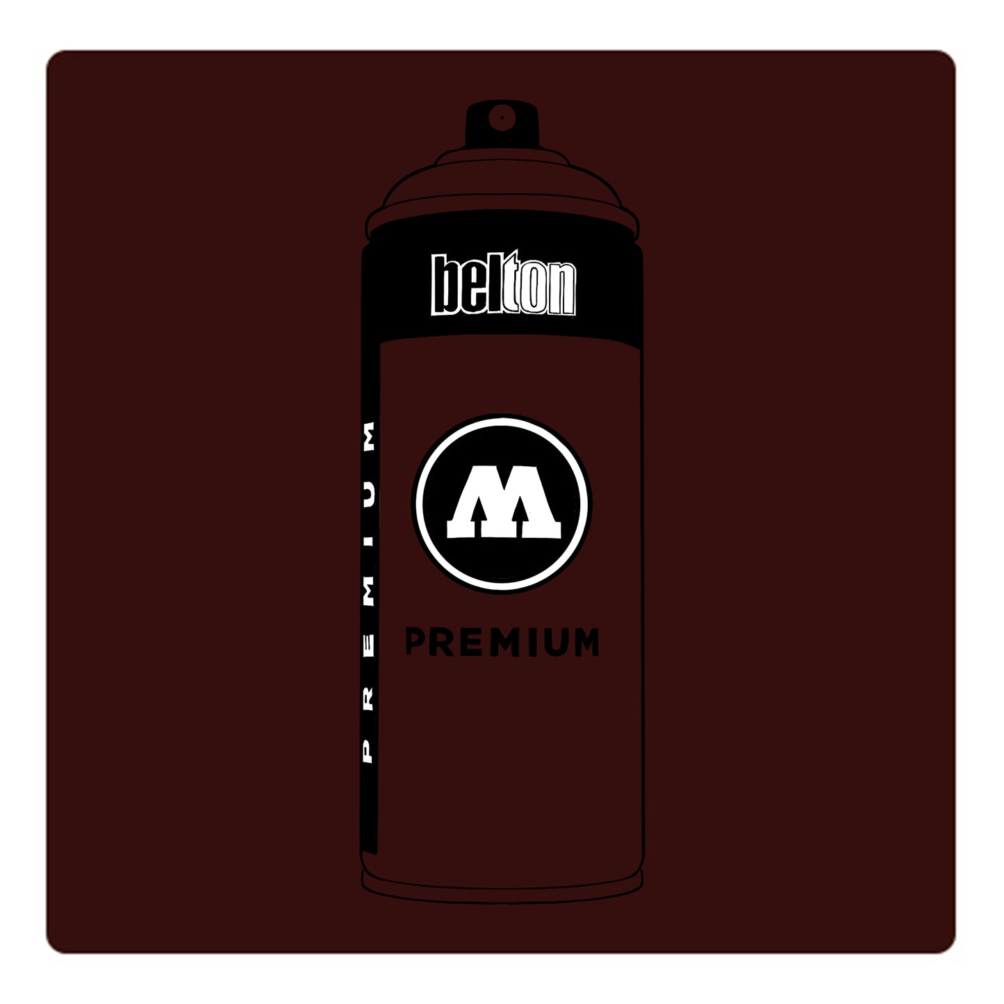 Belton Molotow premium spray paint in color GESER Black Red