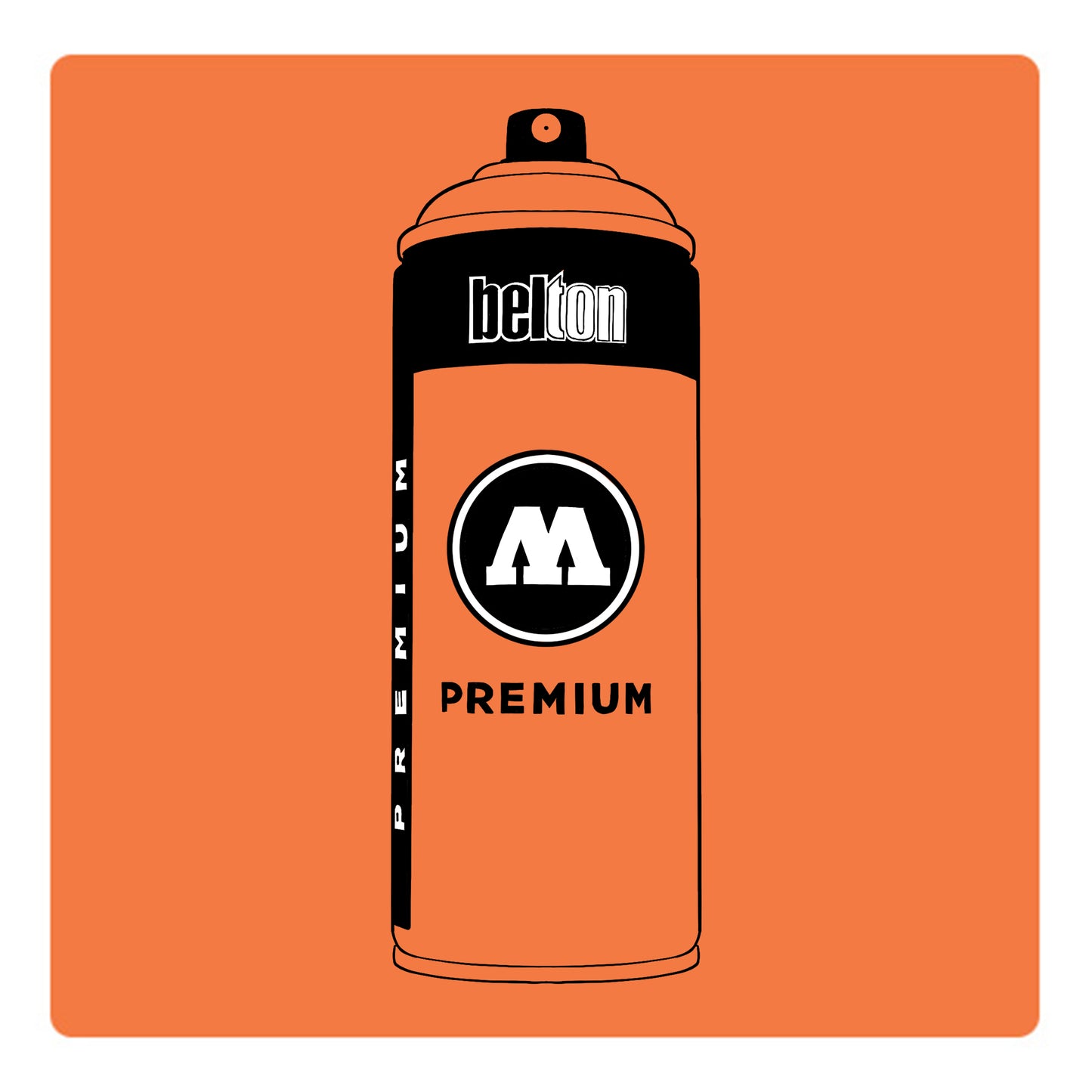 Belton Molotow premium spray paint in color Goldfish