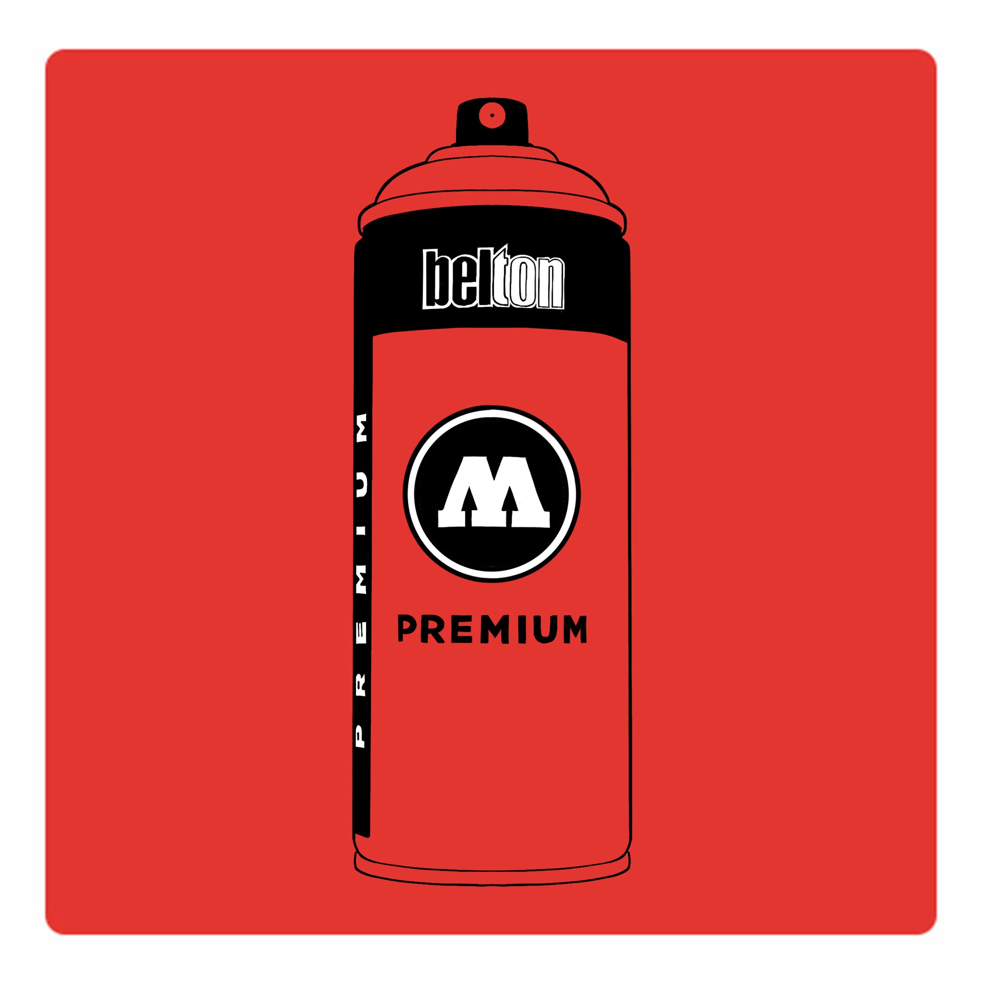 Belton Molotow premium spray paint in color Shock Orange