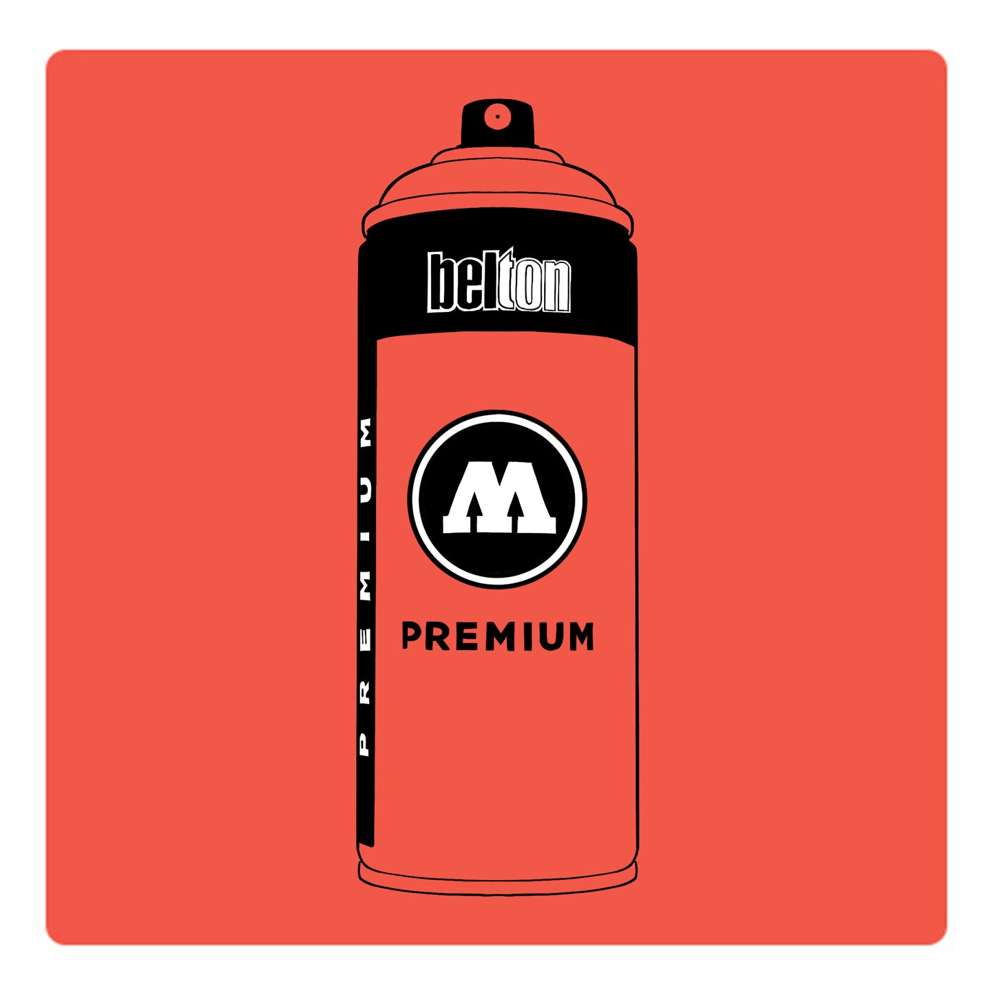 Belton Molotow premium spray paint in color LOOMIT's Apricot