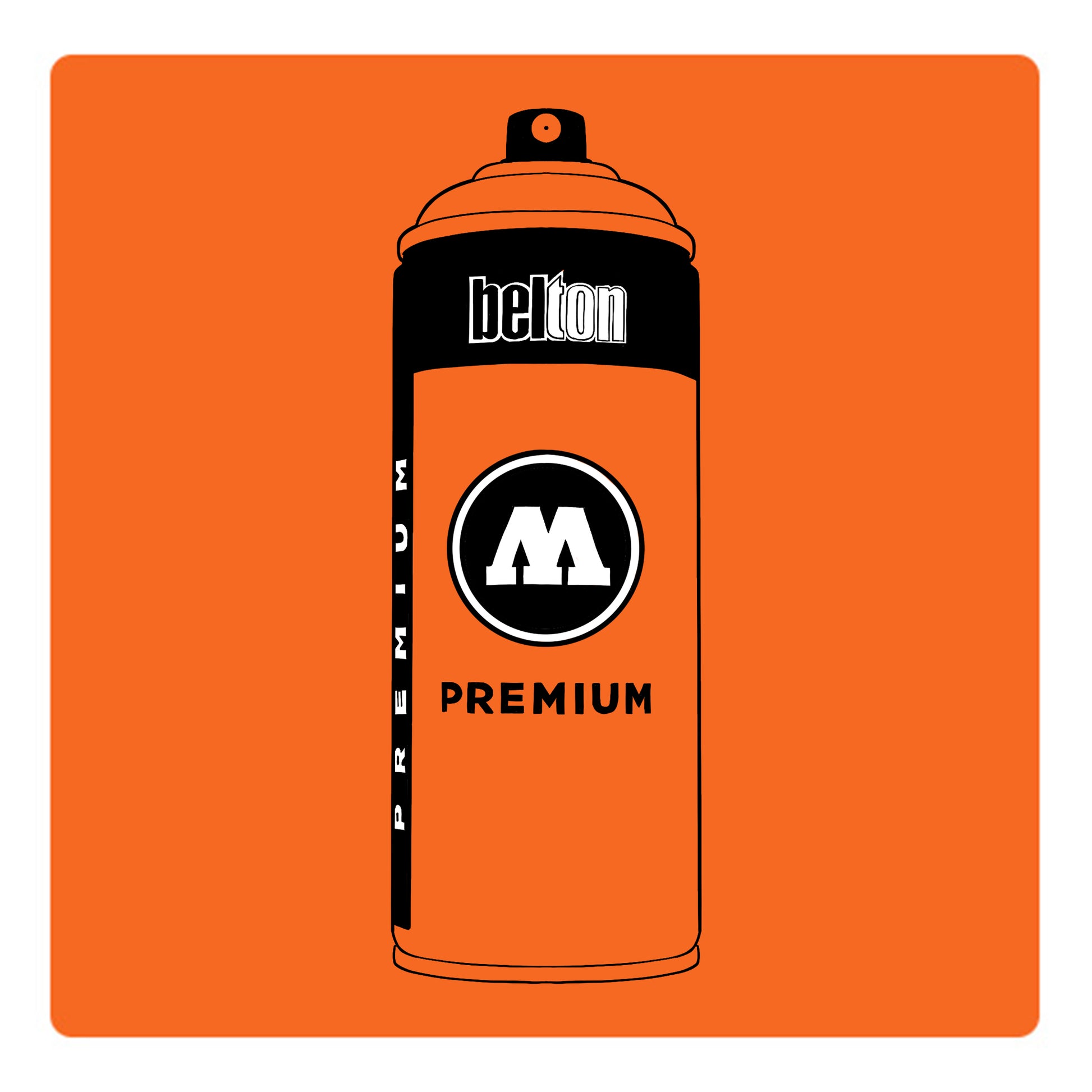 Belton Molotow premium spray paint in color Pastel Orange