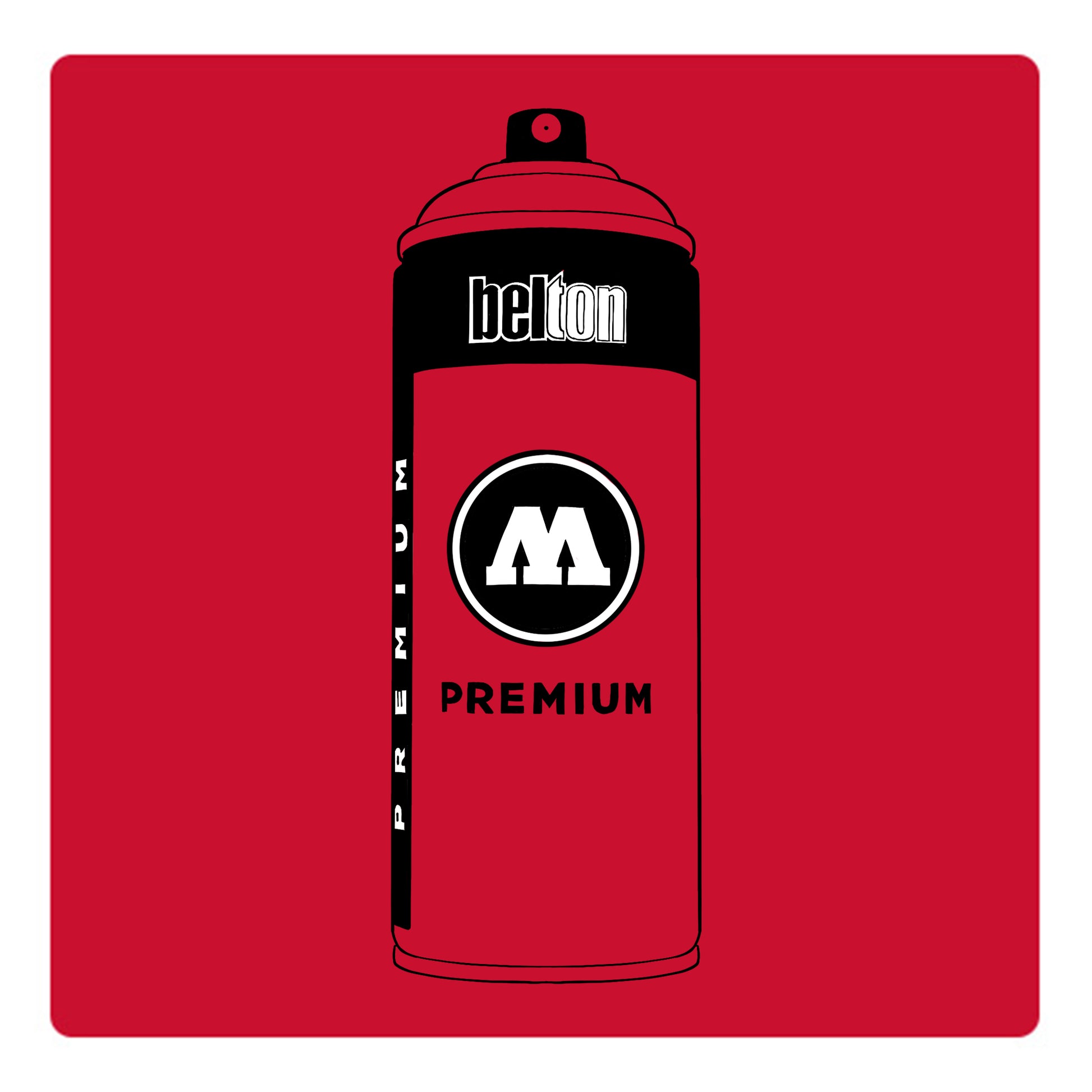 Belton Molotow premium spray paint in color Tornado Red