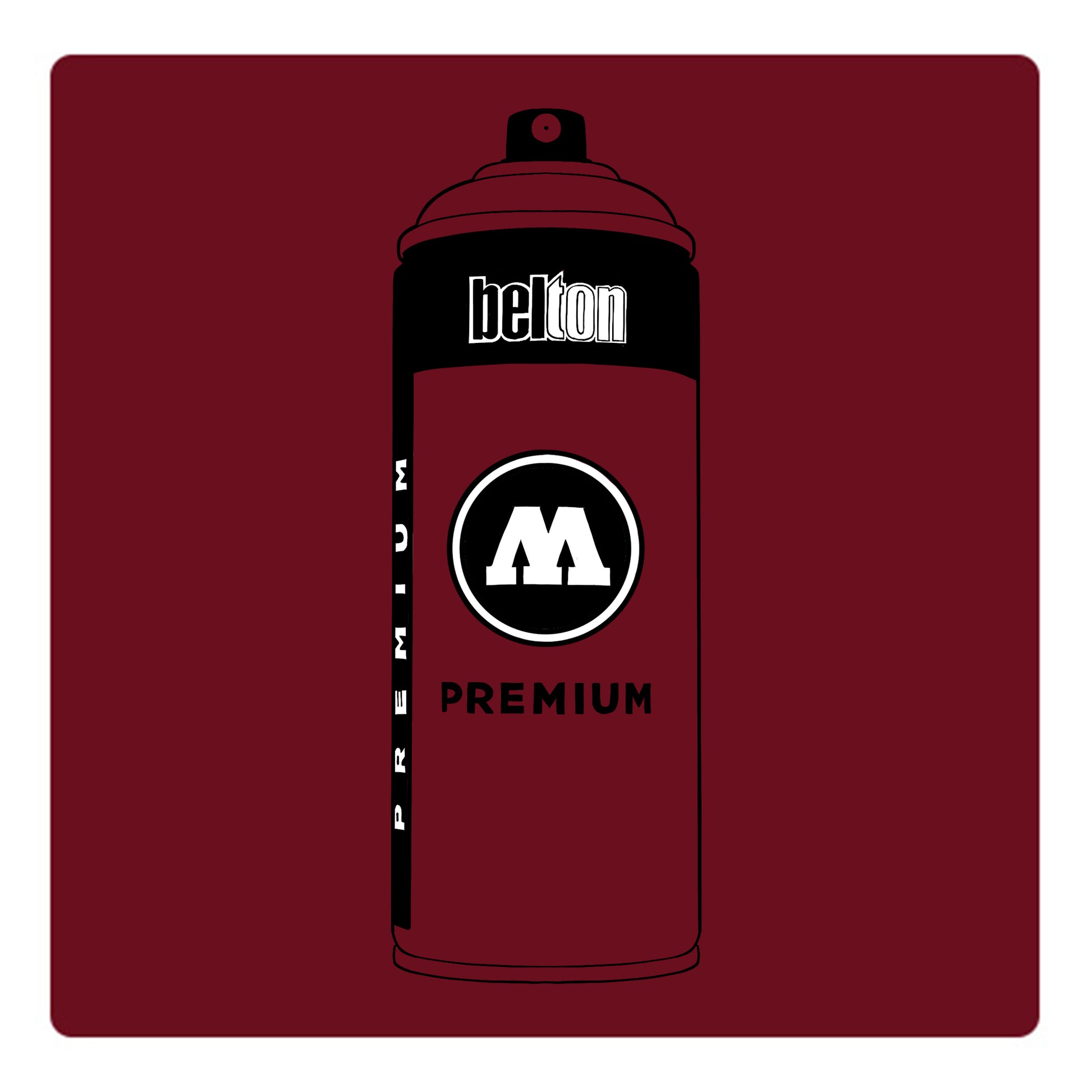 Belton Molotow premium spray paint in color Burgandy