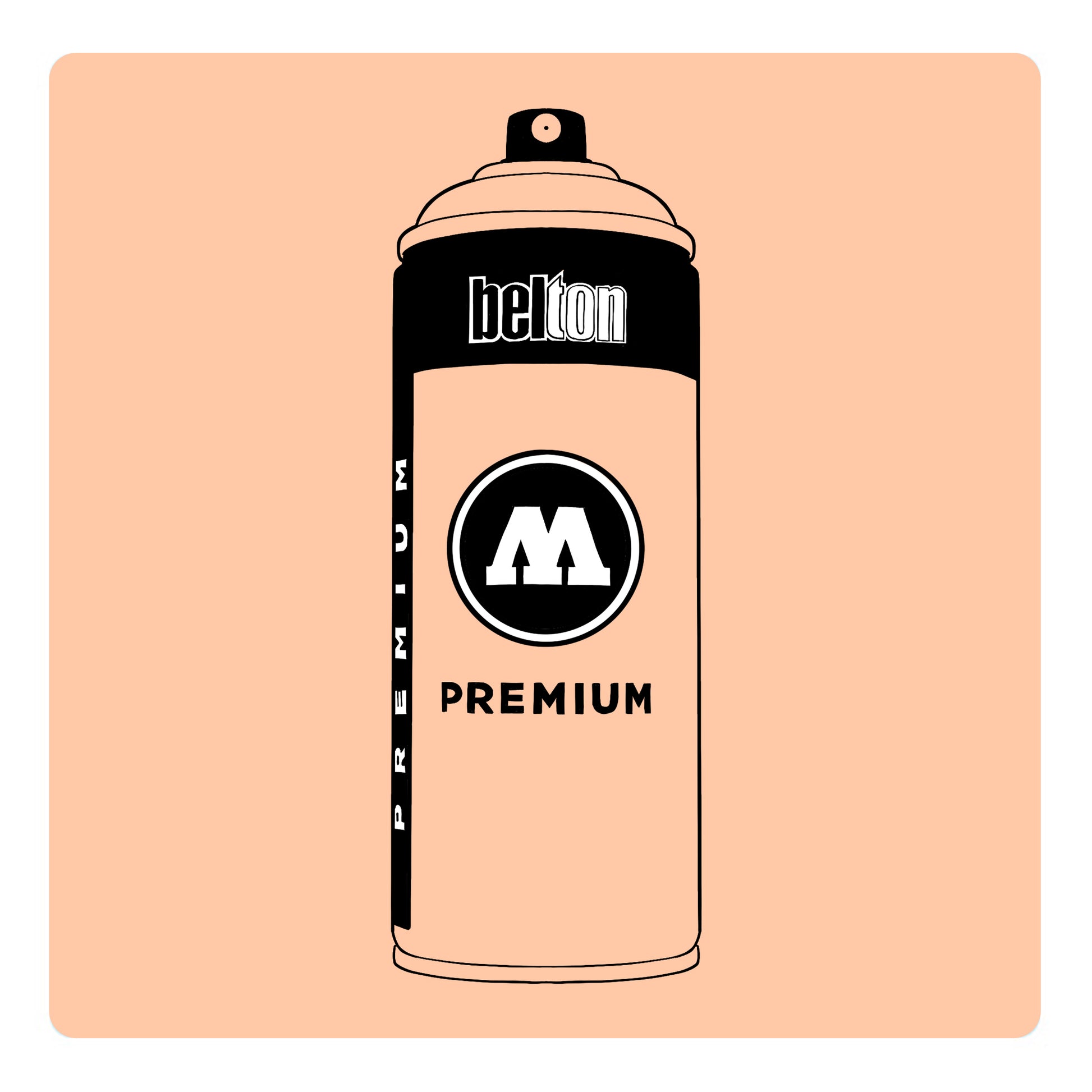 Belton Molotow premium spray paint in color Peach Pastel