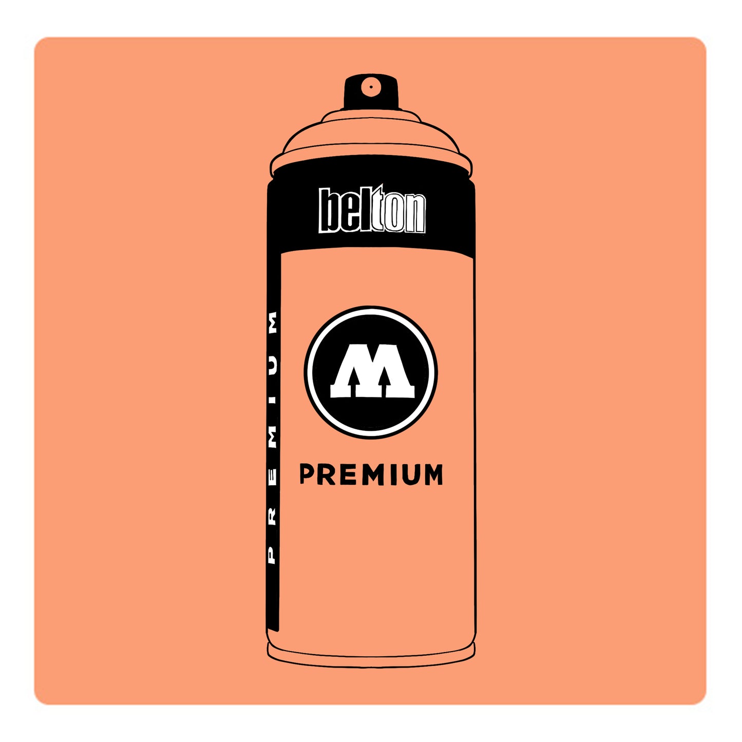 Belton Molotow premium spray paint in color Peach