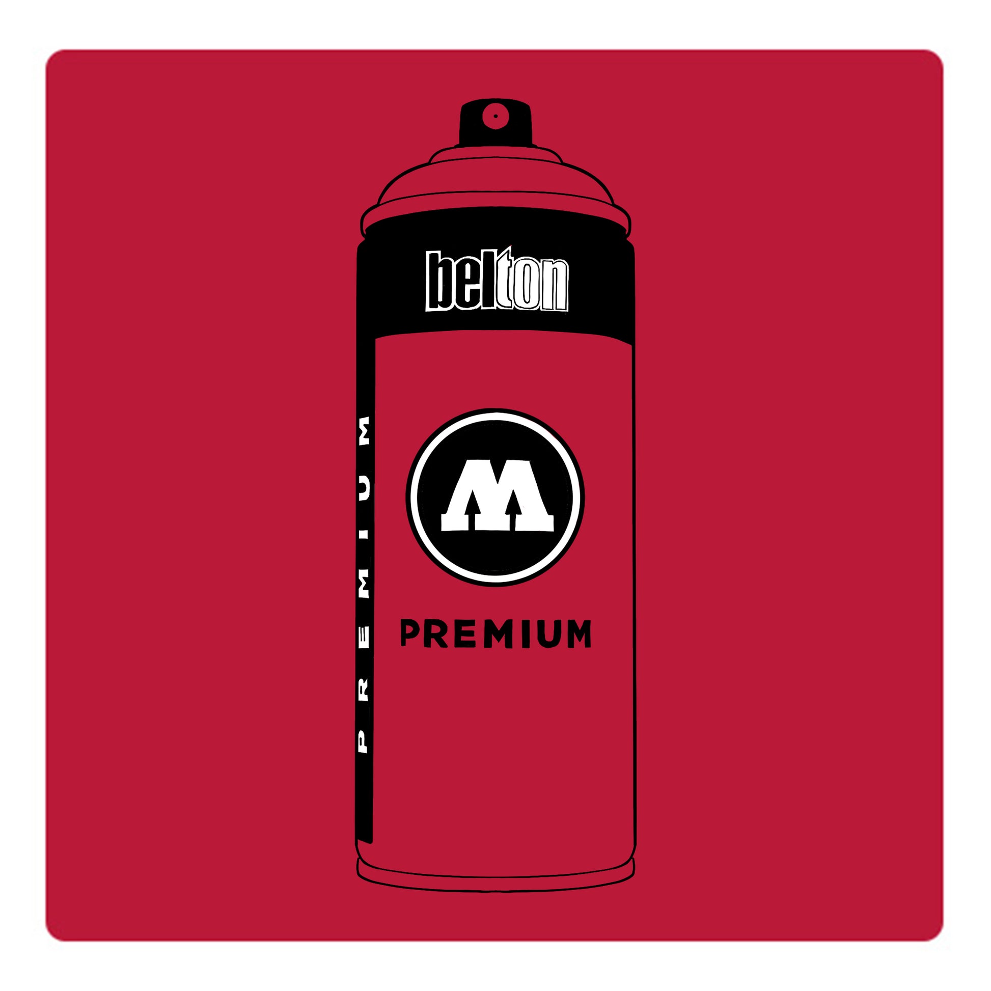 Belton Molotow premium spray paint in color Raspberry red