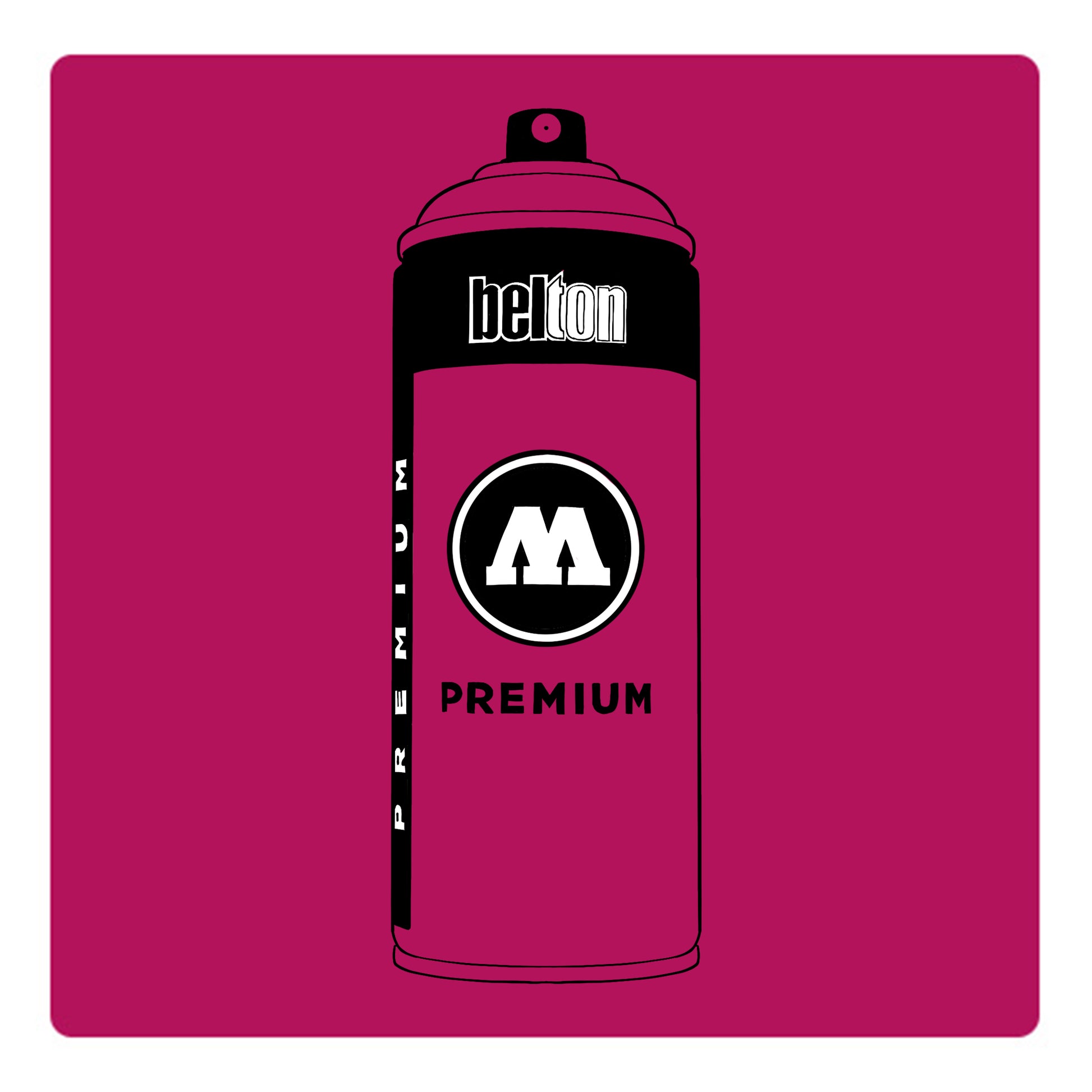 Belton Molotow premium spray paint in color Telemagenta 