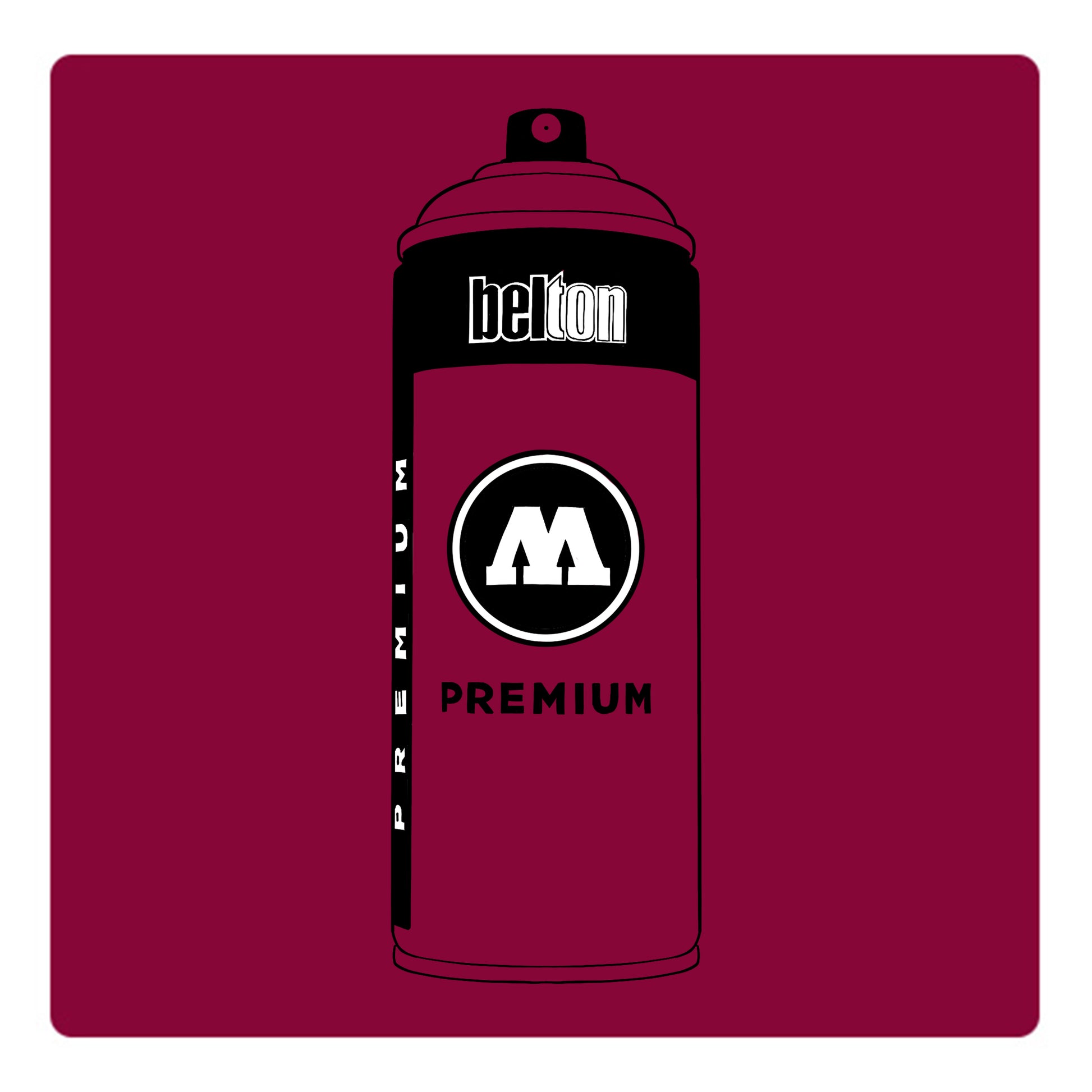 Belton Molotow premium spray paint in color Amaranth Red