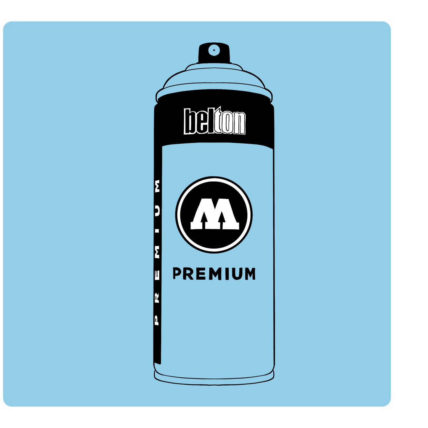 Belton Molotow premium spray paint in color Shock Blue Pastel 91