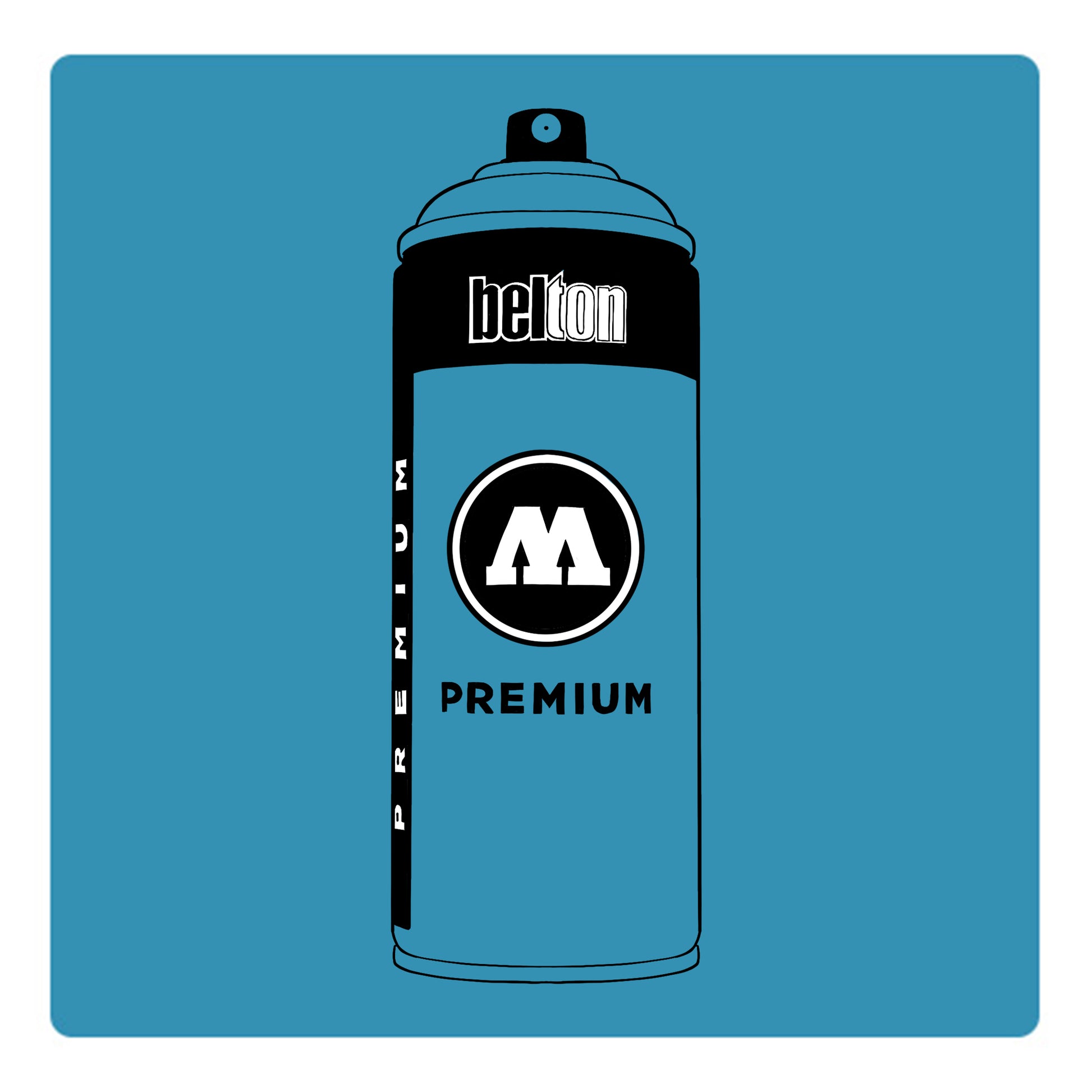 Belton Molotow premium spray paint in color Light Blue 98