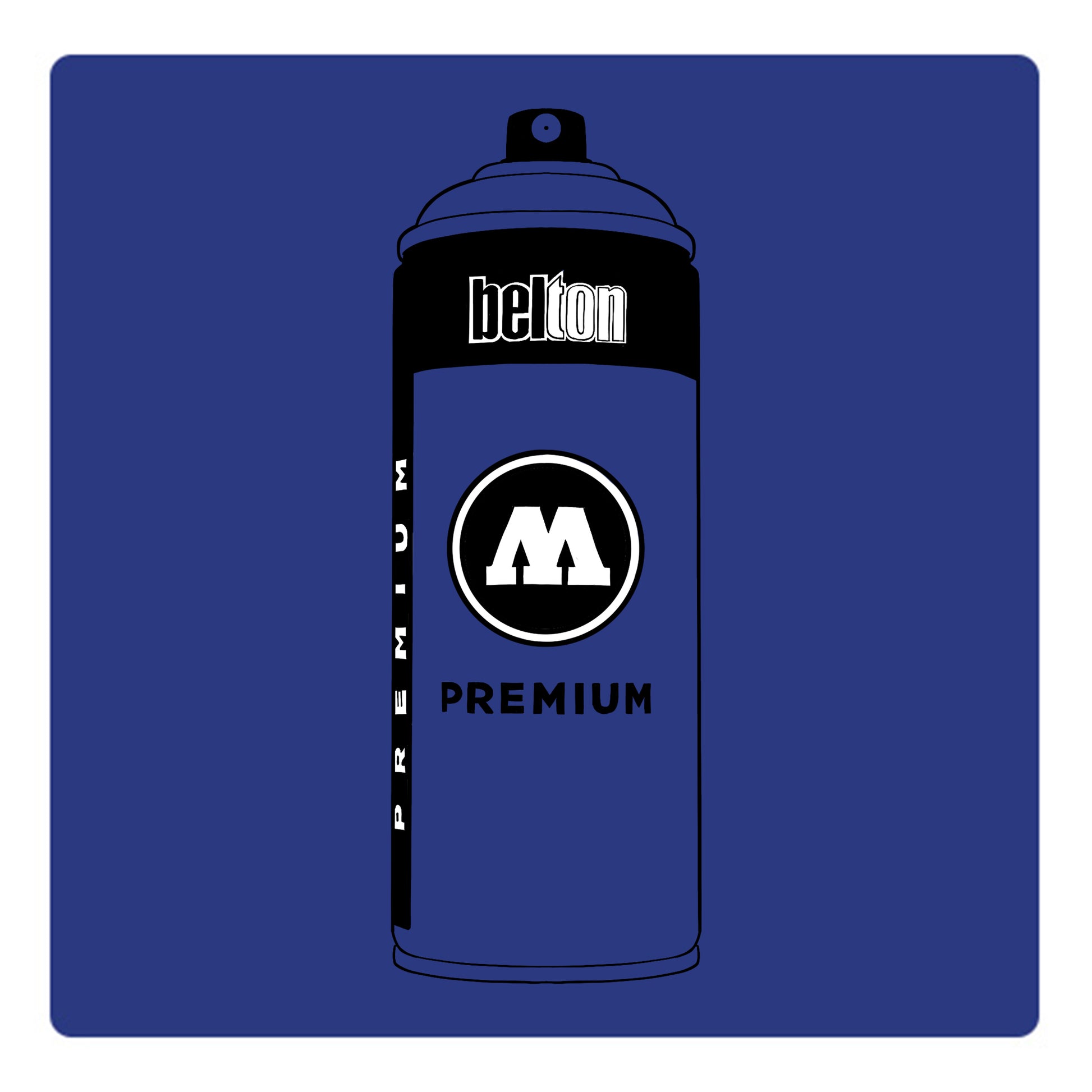 Belton Molotow premium spray paint in color Navy Blue 102