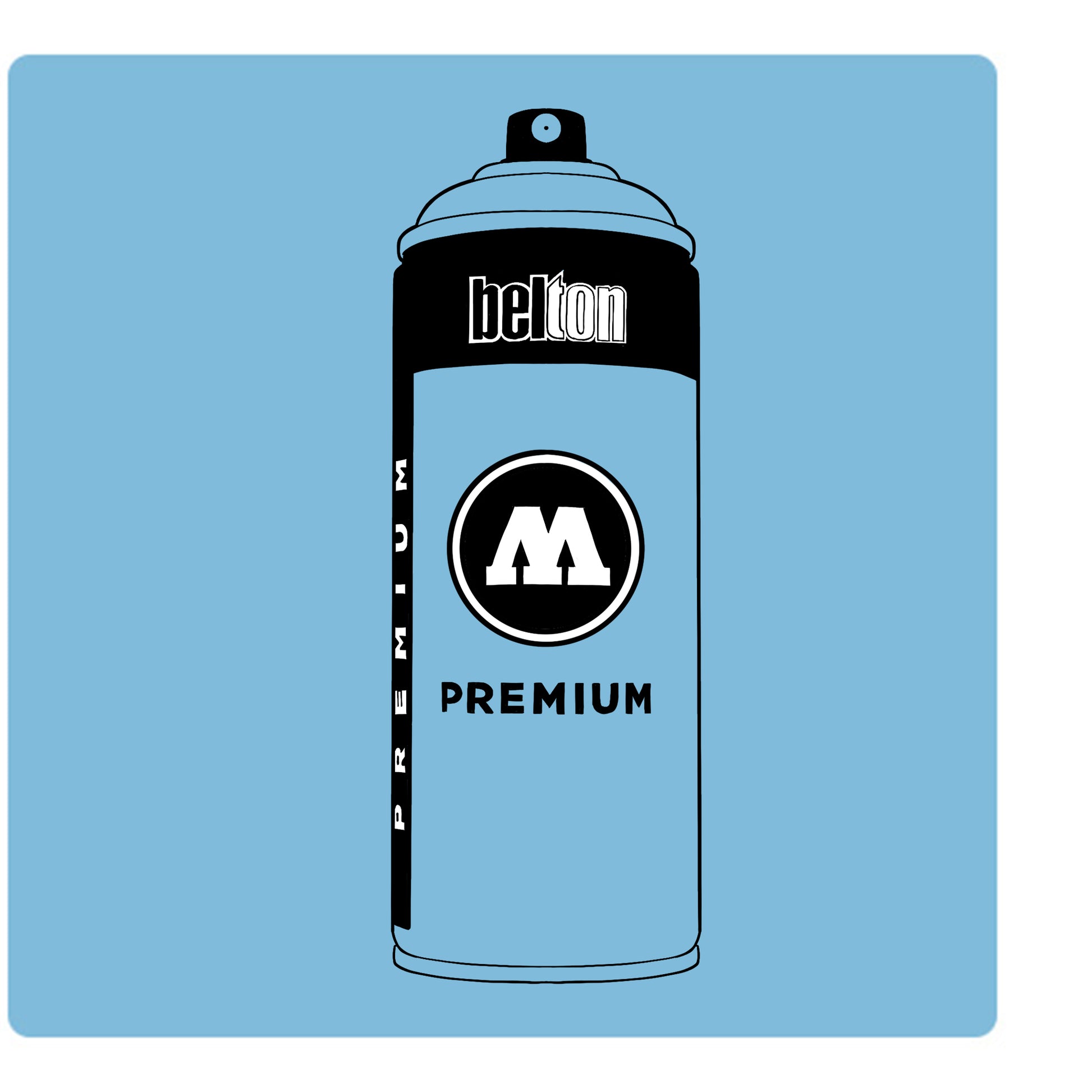 Belton Molotow premium spray paint in color Shock Blue Light 92