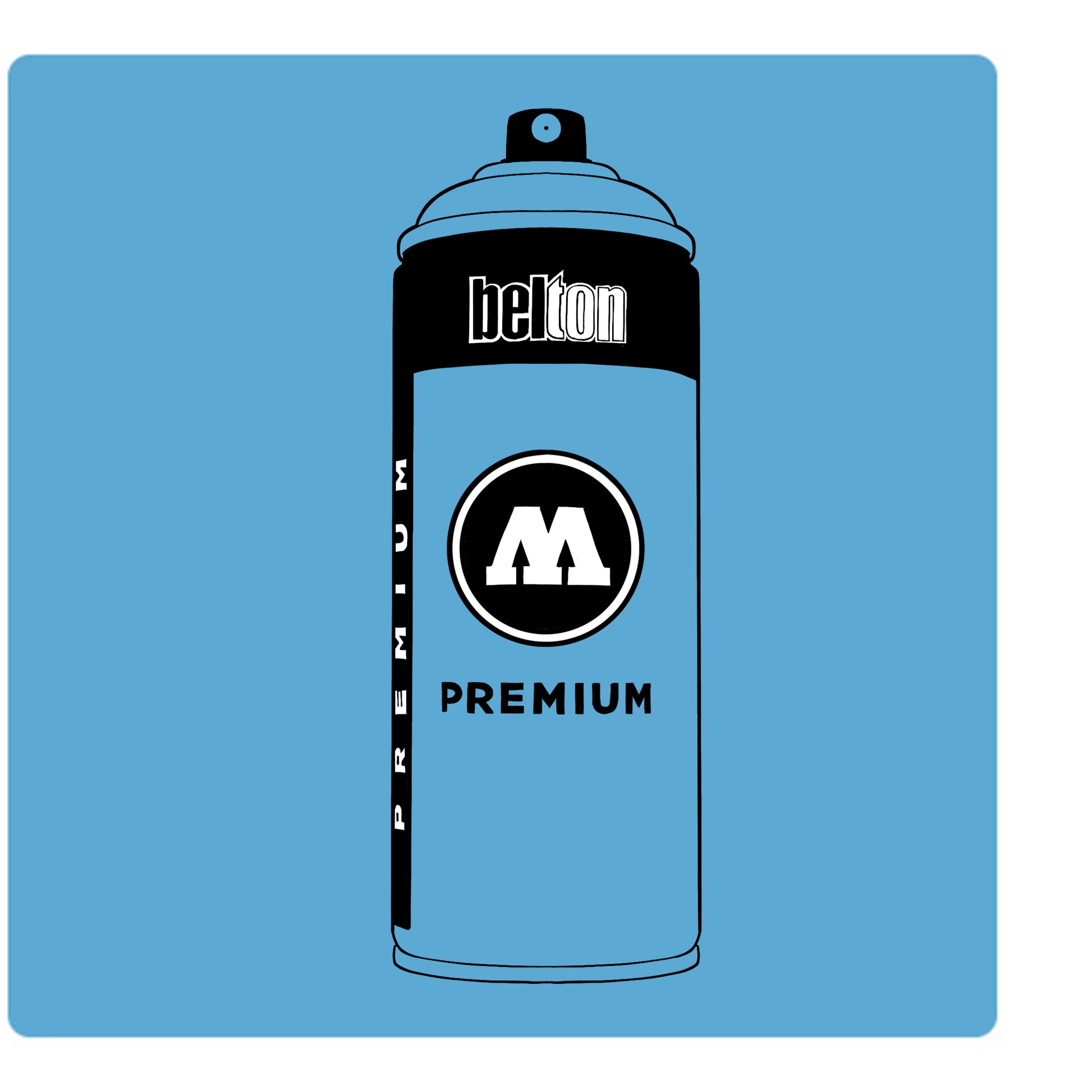 Belton Molotow premium spray paint in color Shock Blue Middle 93