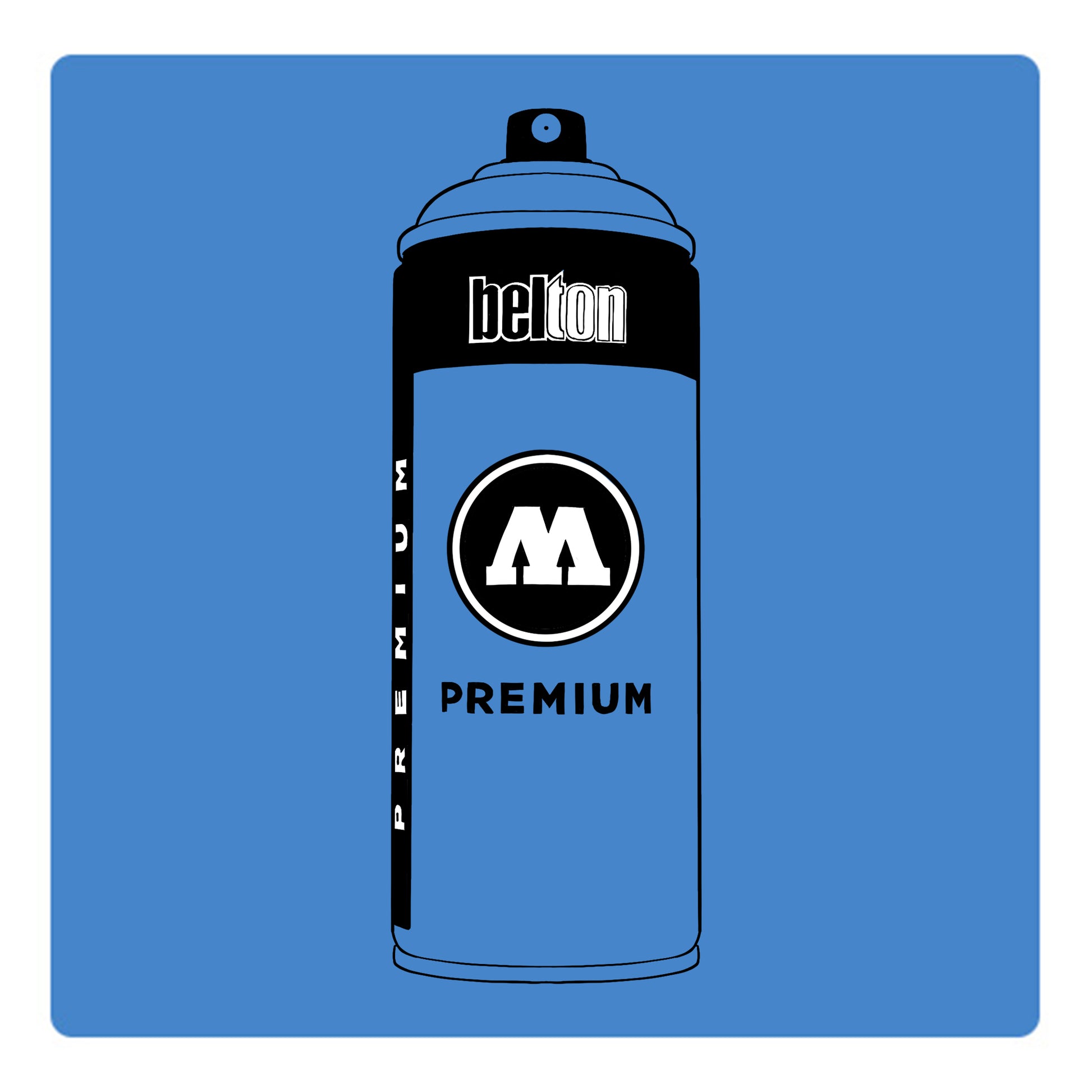 Belton Molotow premium spray paint in color Tulip Blue Light 95