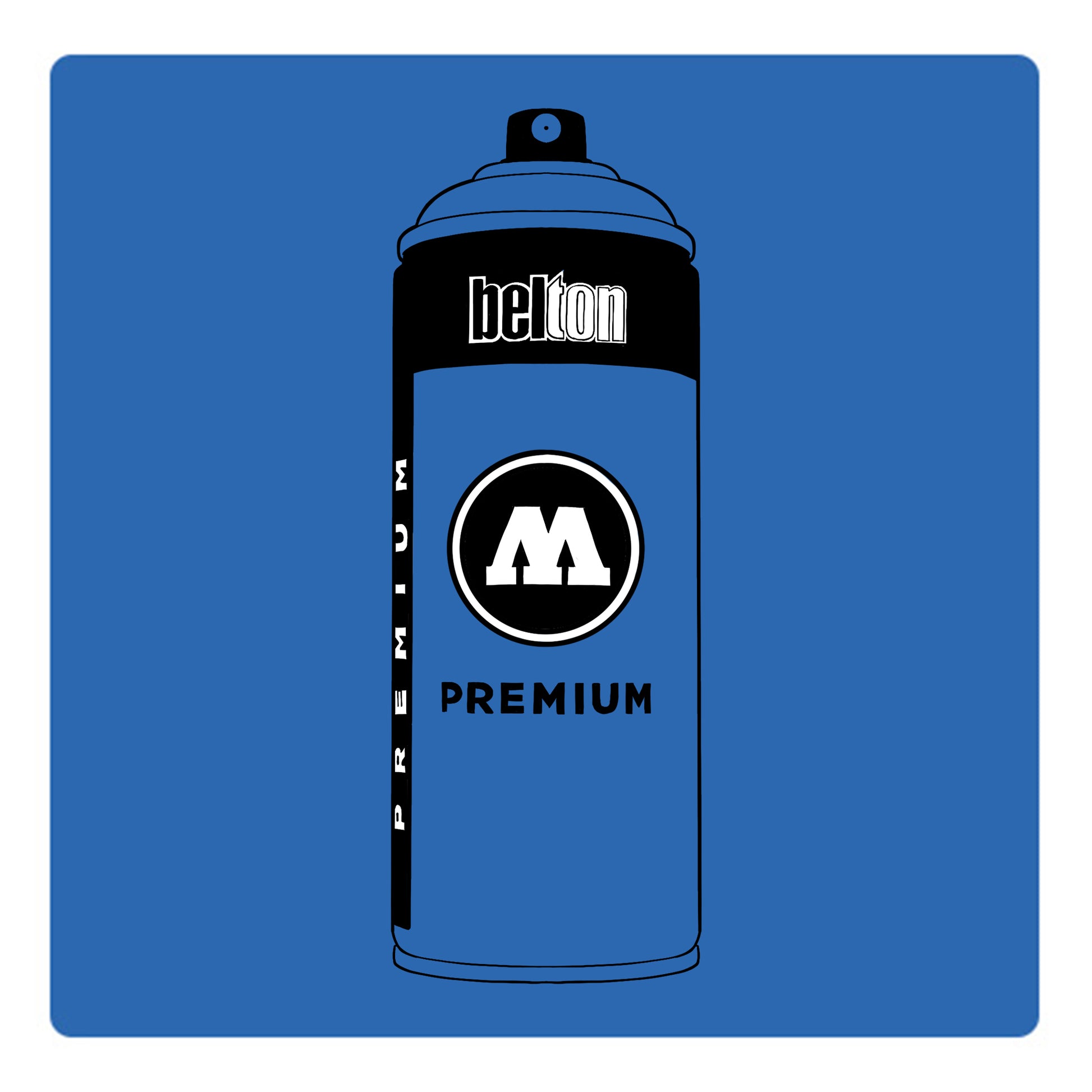 Belton Molotow premium spray paint in color Tulip Blue Middle