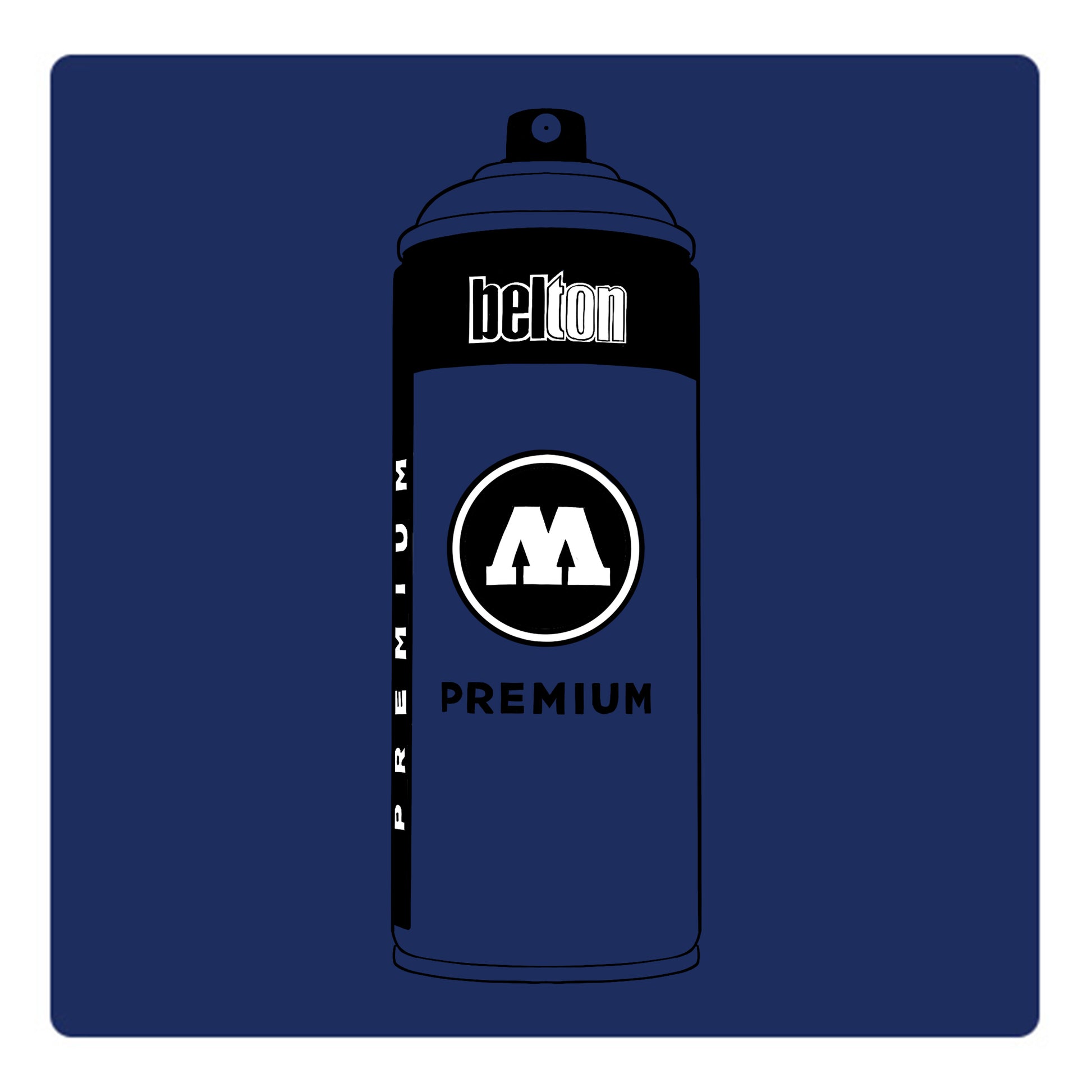 Belton Molotow premium spray paint in color Ultra Marine 