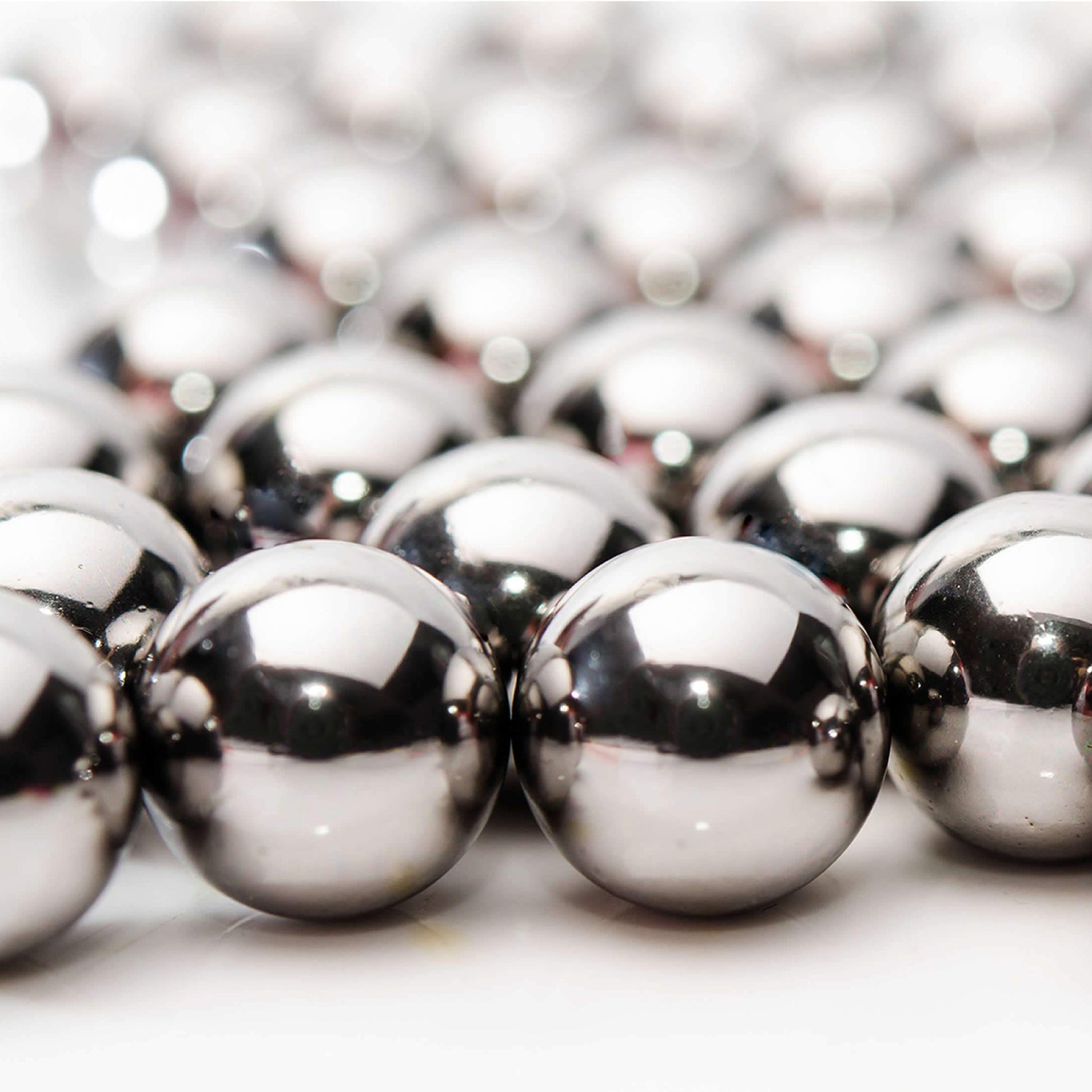 silver metal balls
