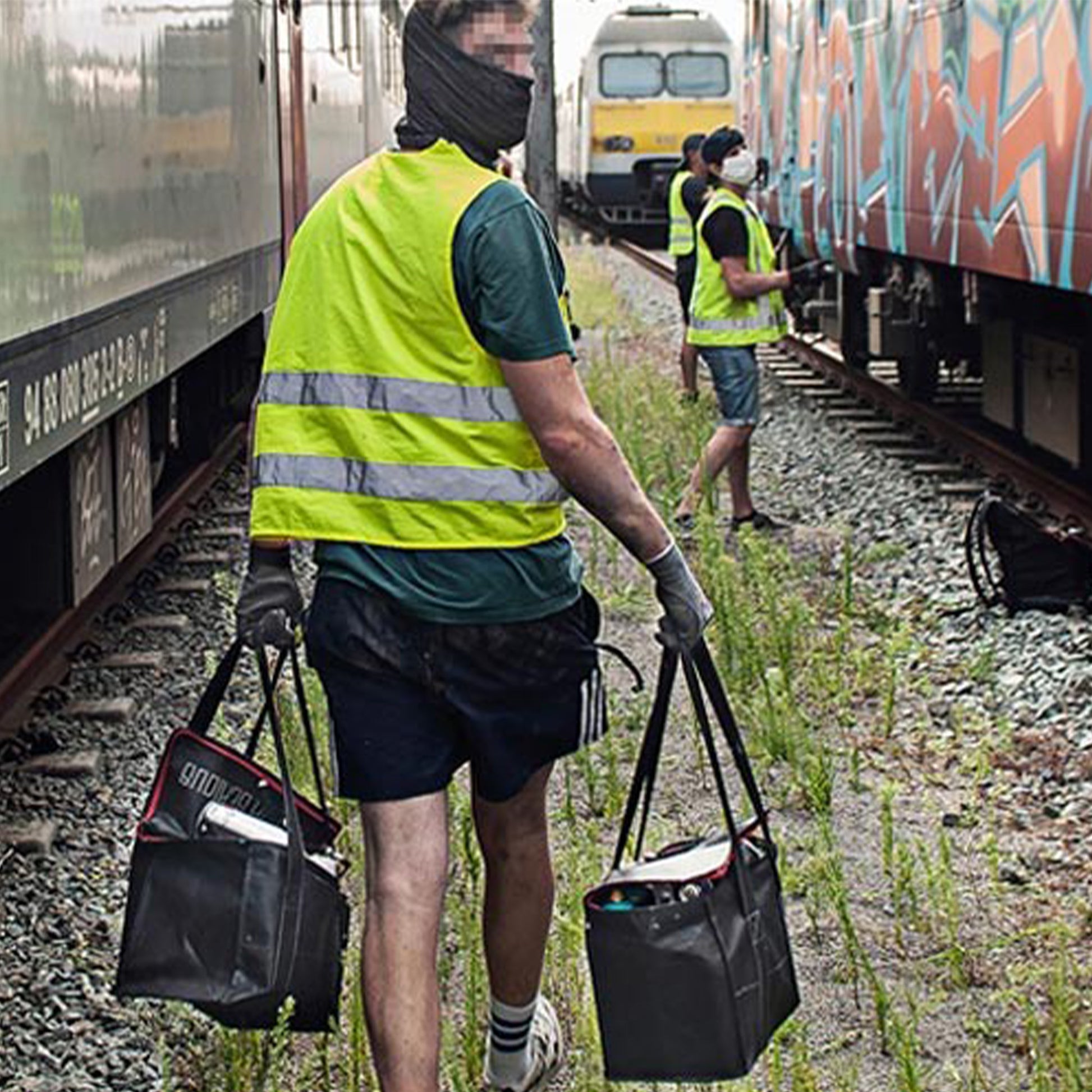 Mr. Serious 12 pack graffiti artist paint bag.