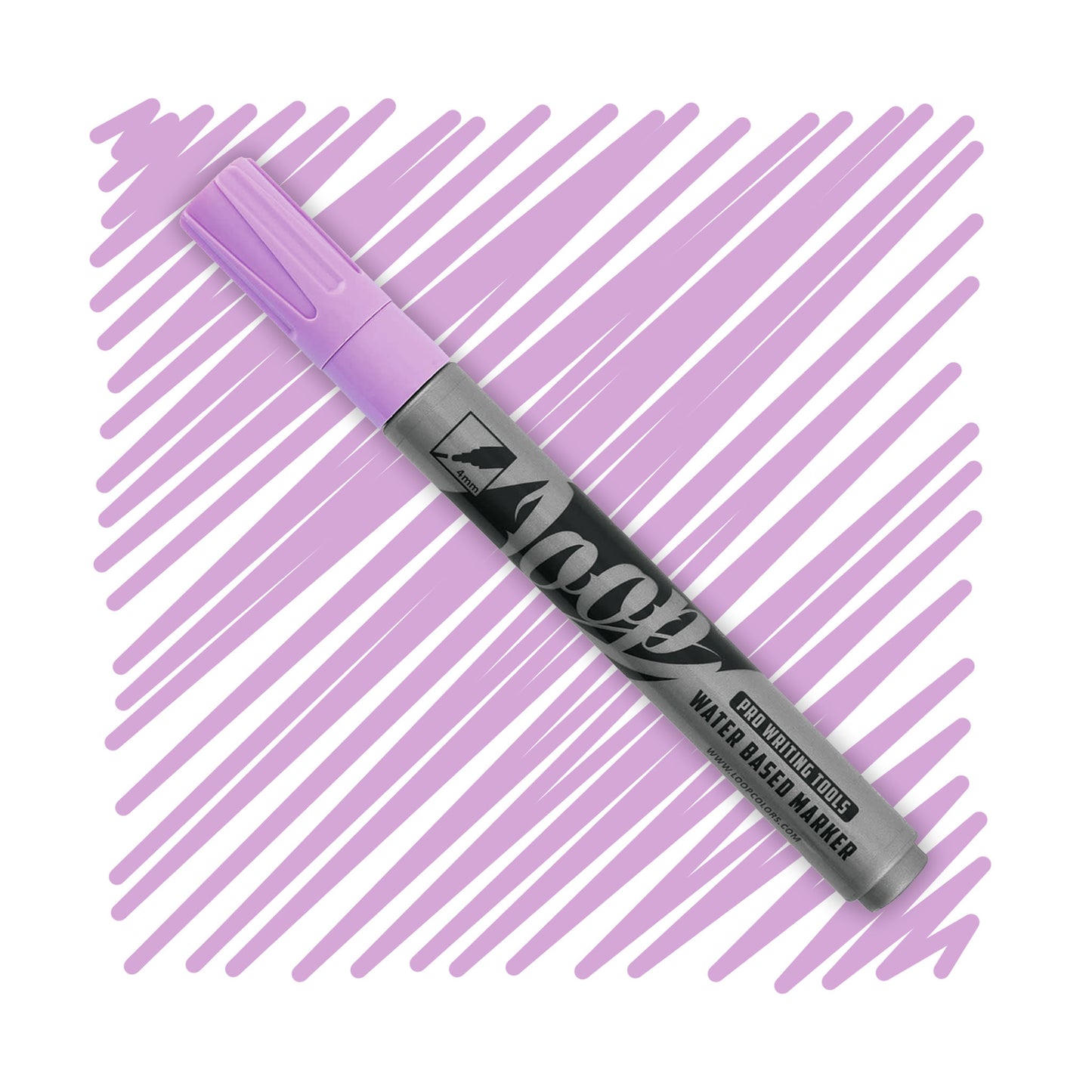 Loop colors 2mm water based paint marker for artists in light purple