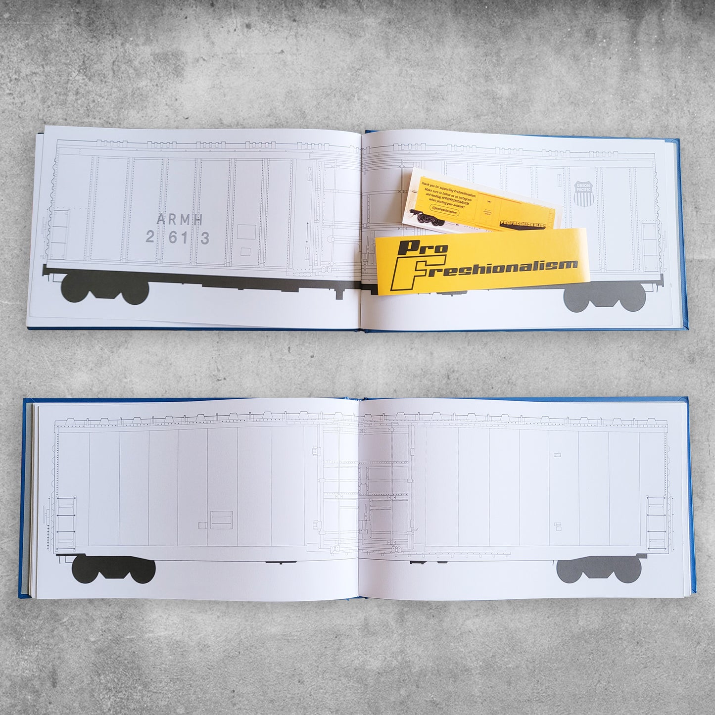 Profreshionalism Freight Trains Sketch Book