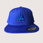 Phatcaps graffiti brand blue baseball cap with blue embroidery.