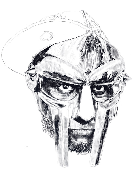 MF Doom Portrait Print